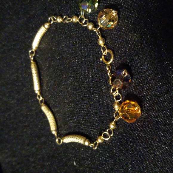 Vintage 14k GF with Swarovski crystals. 7 inches - Picture 3 of 3